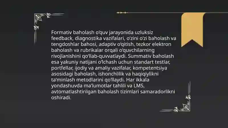Nazorat qilish va baholashning zamonaviy usulari 3