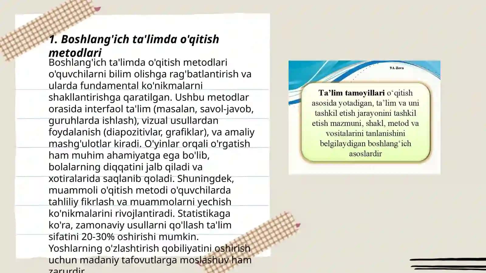Boshlangʻich ta'lim nazariyasi 3