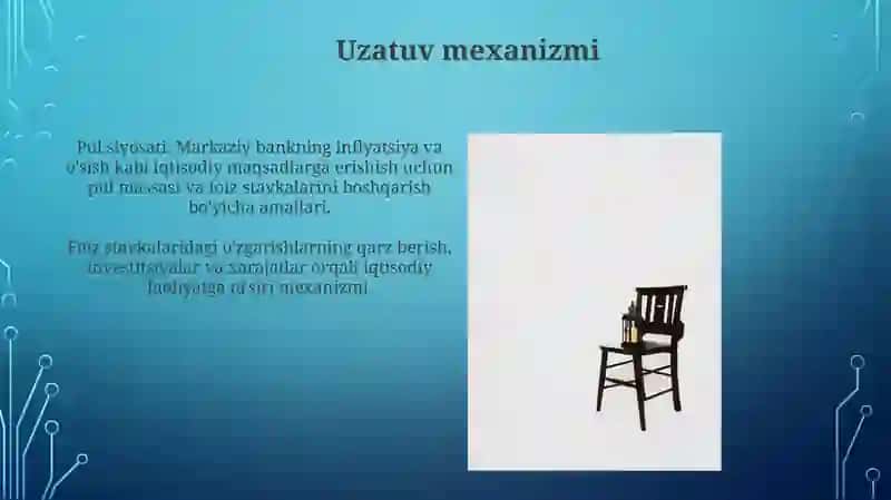 Monetar siyosat va foiz stavkasi 3