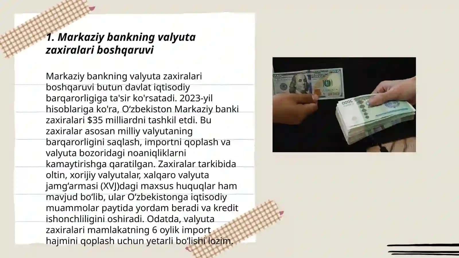 Markaziy bankning valyuta siyosati 3