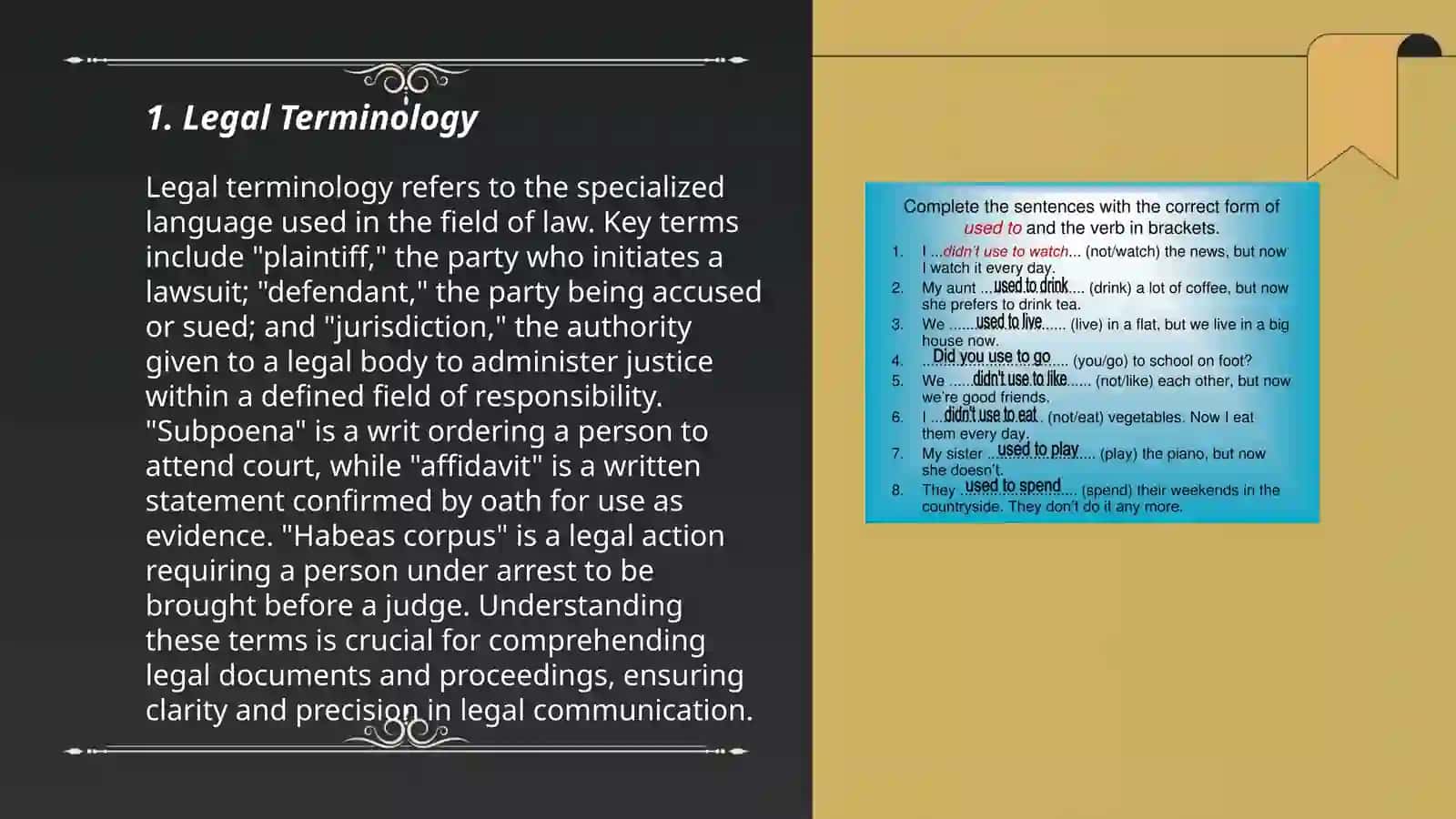 Professional words - technical terms specialized vocabulary 3