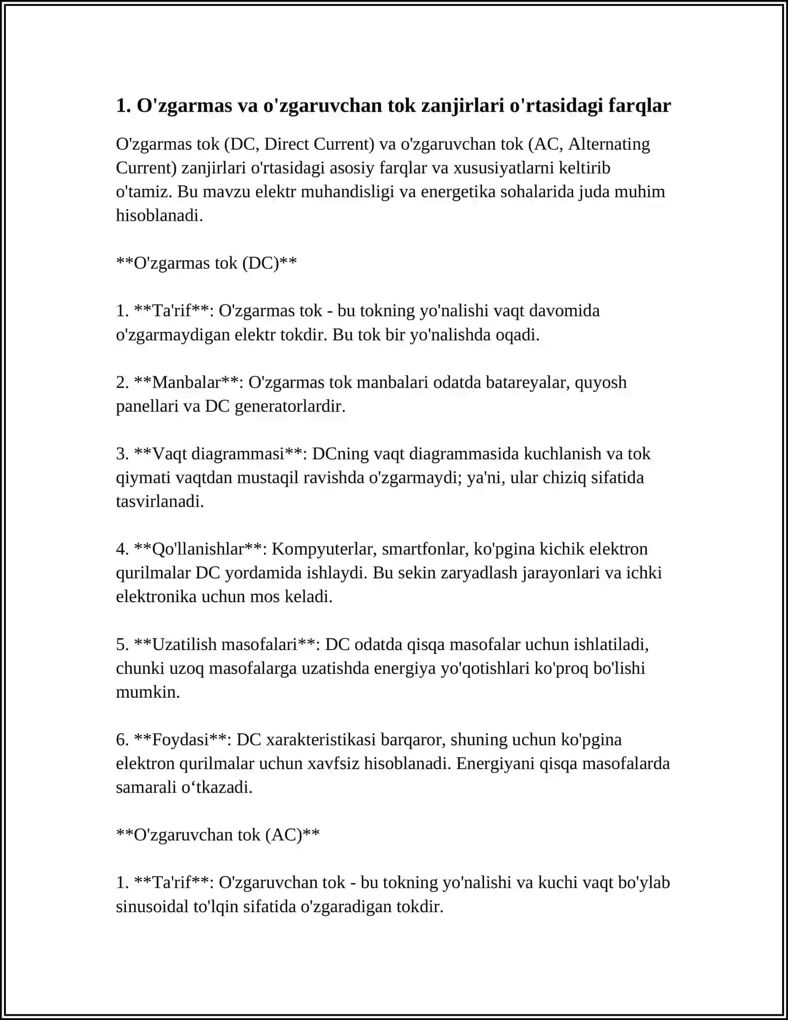O'ZGARUVCHAN TOK ZANJIRIDA AKTIV VA REAKTIV QARSHILIKLAR 3