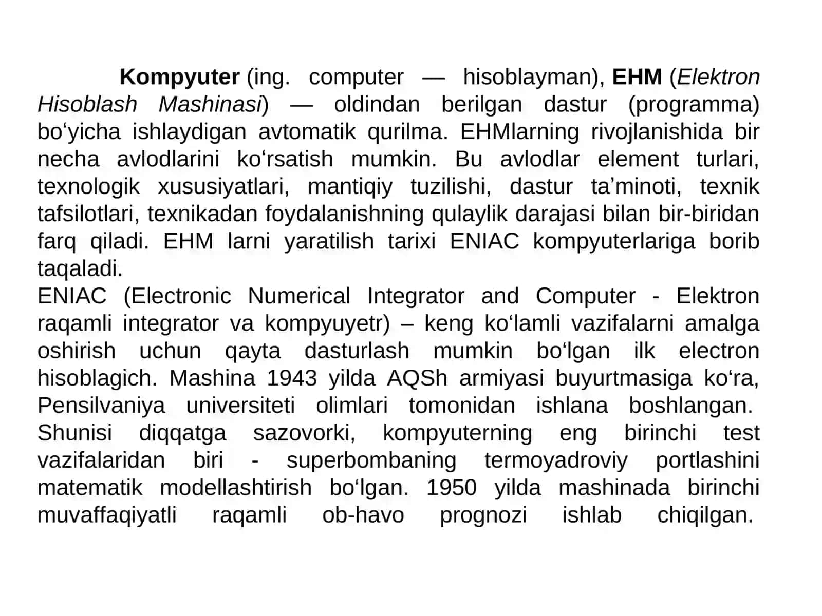 Zamonaviy kompyuterlar va ularning arxitekturasi 3
