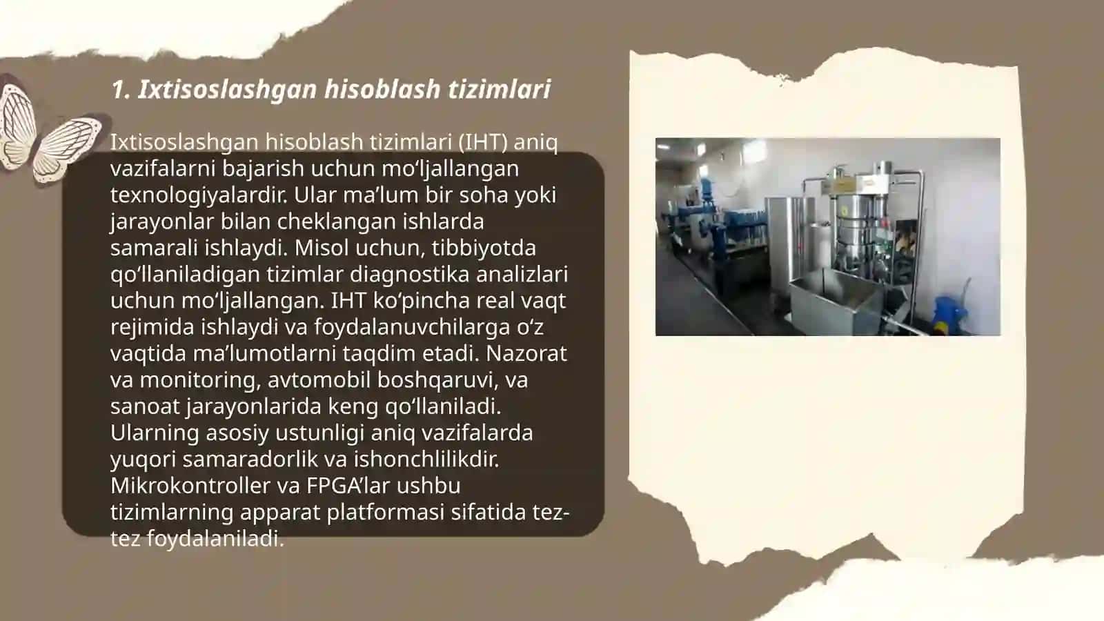 Ixtisoslashgan hisoblash tizimlari (IHT) 3