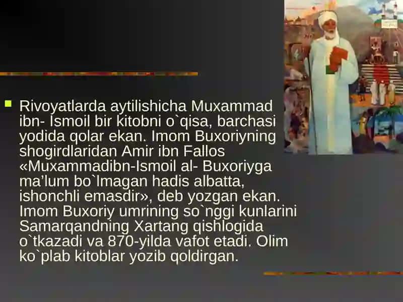 Imom Al-Bukhariy asarlarida pedagogik g'oyalar 3