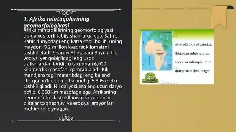 Afrika materigi iqlimi mintaqalari 3