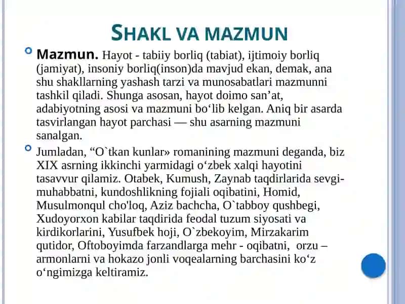 Sharq va g`arb yozuvchilari ijodida shakl va mazmun 3