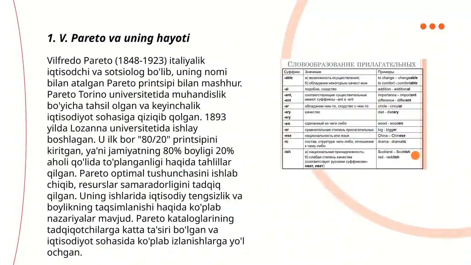 V.Pareto sotsiologiyasida mantiqiy va mantiqiy bo‘lmagan harakatlar 3