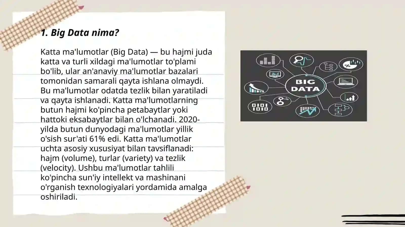 Fintexda BIGDATA tushunchasi va undan foydalanish imkoniyatlari 3