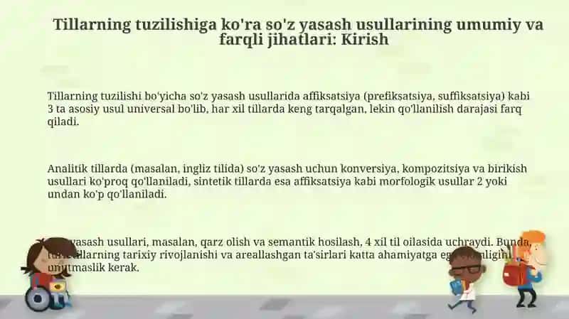 Turli tuzilishdagi tillarda soʻz yasash usullarining umumiy va farqli jihatlari 3