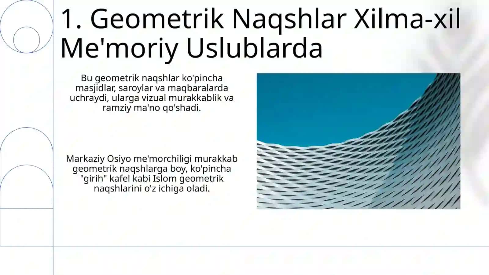 Markaziy Osiyo arxitekturasida geometriya 3