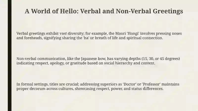 A World of Hello: Unveiling Global Greetings 3