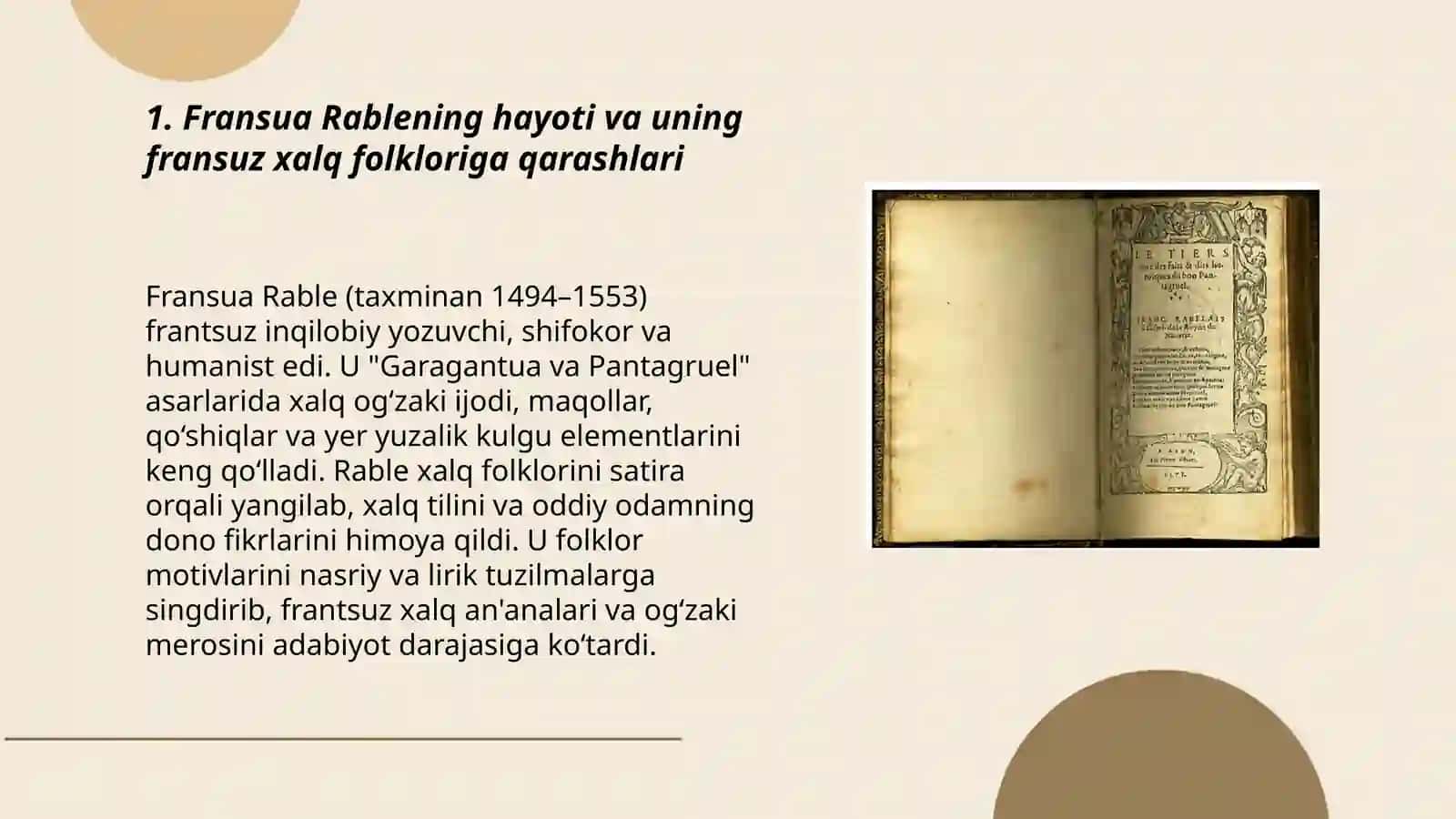 Fransua Rable va fransuz folklori 3