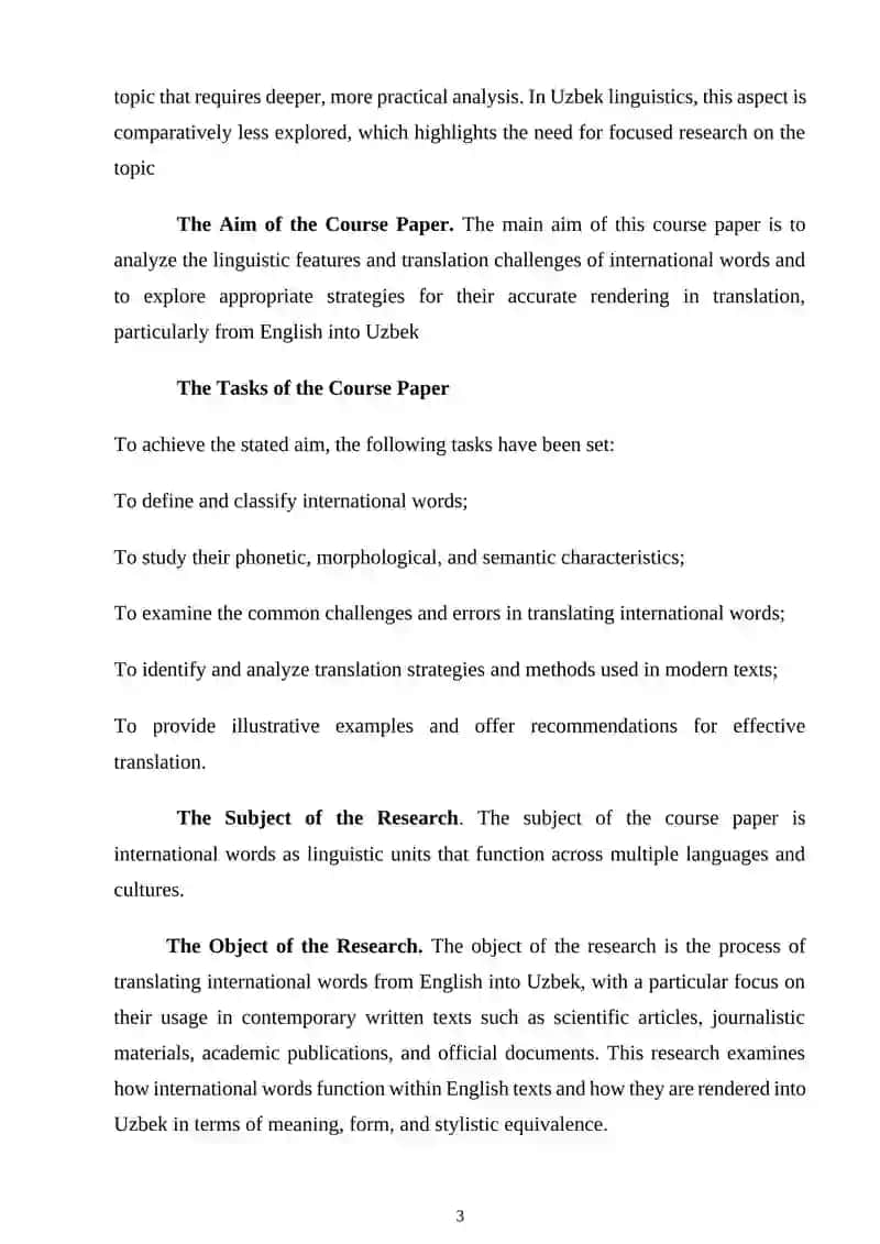 Translation of International Words 3