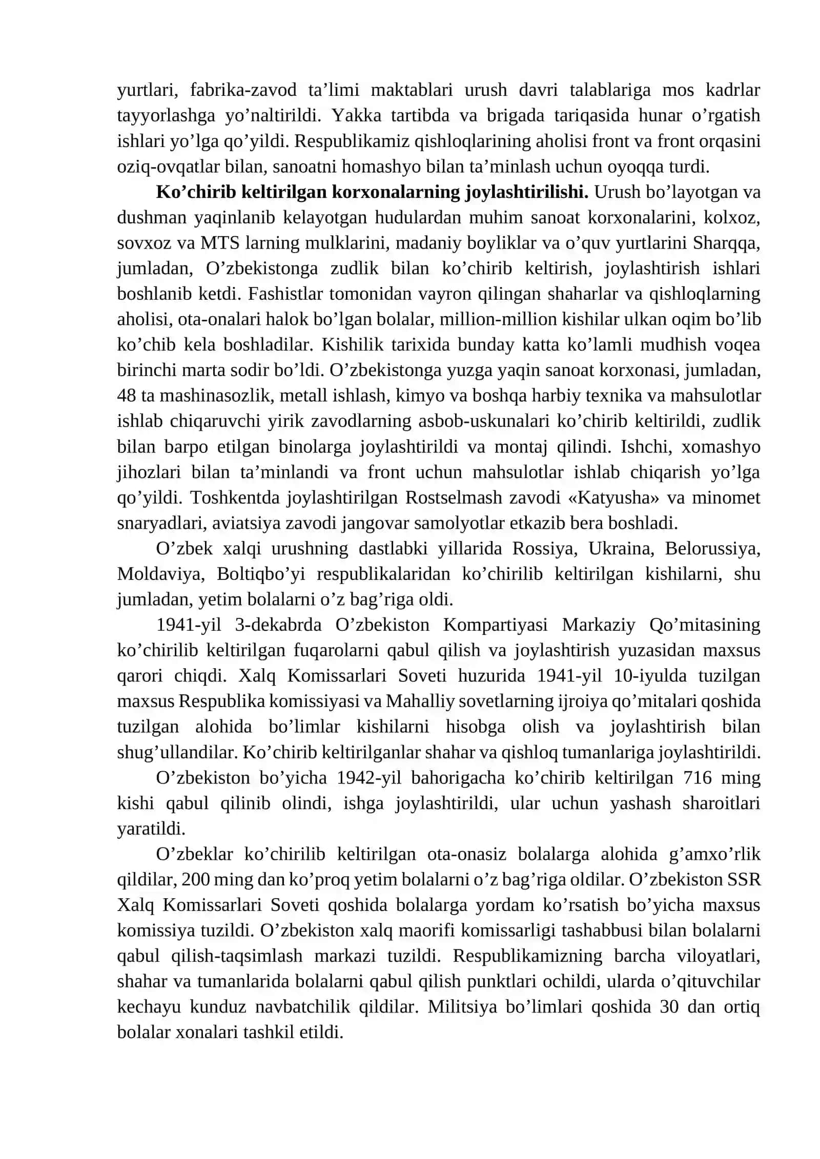 O‘zbekistonning Ikkinchi jahon urushiga tortilishi 3