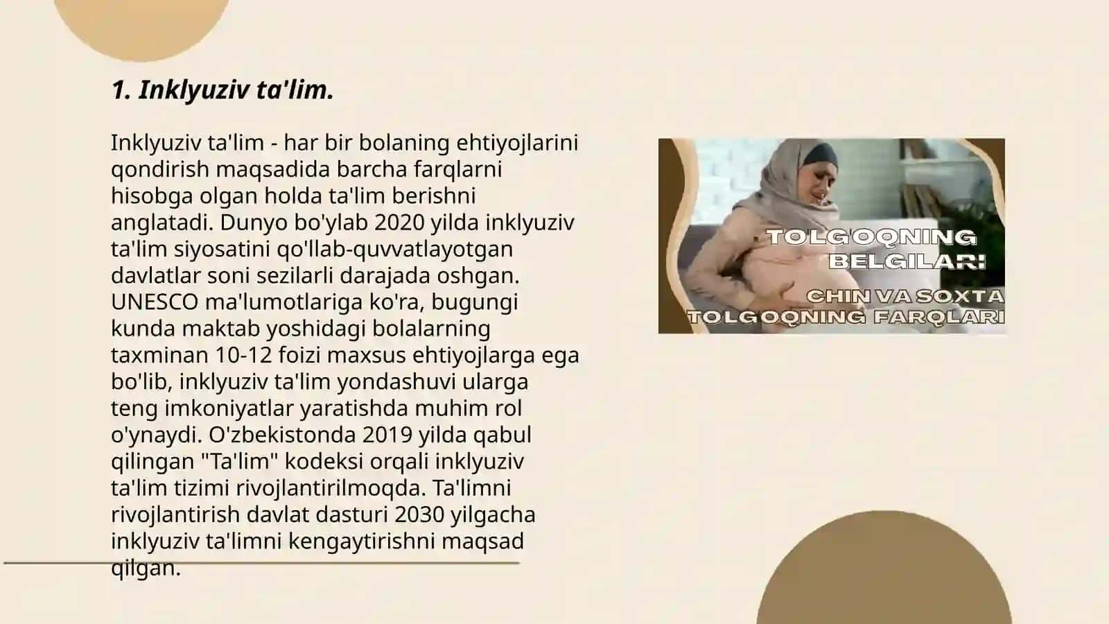 Inklyuziv va birgalikda oʻqitish: ularning asosiy farqlarini asoslash 3