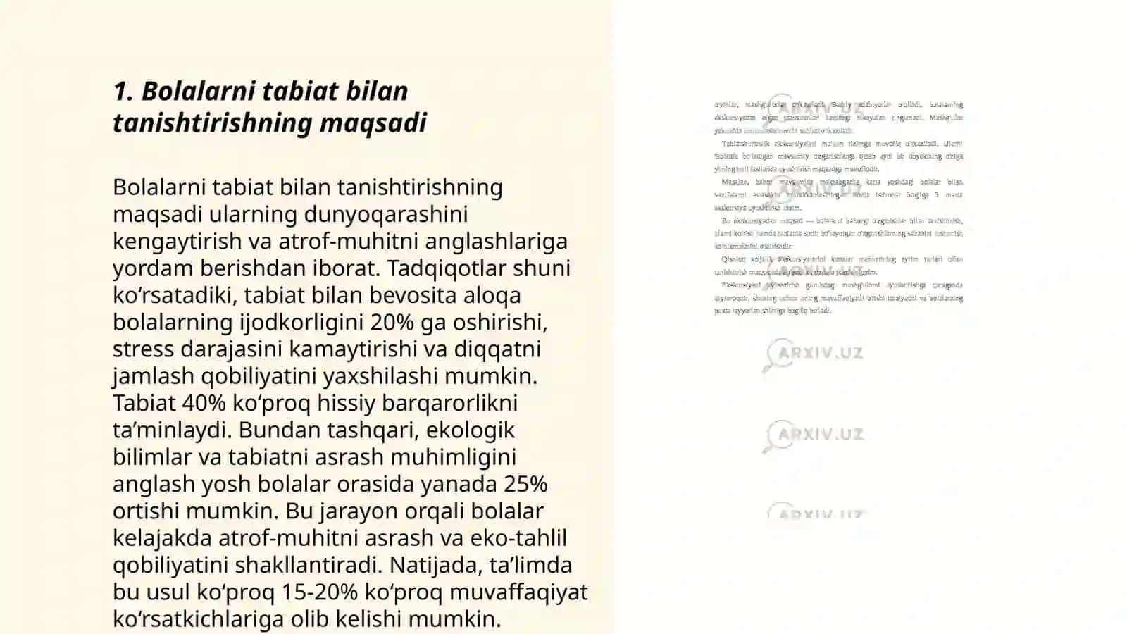 Bolalarni tabiat bilan tanishtirishning maqsadi 3