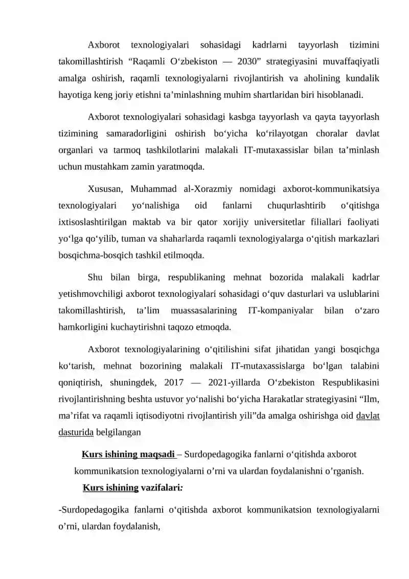 SURDOPEDAGOGIKA FANLARNI OʻQITISHDA AXBOROT KOMMUNIKATSION TEXNOLOGIYALARDAN FOYDALANISH 3