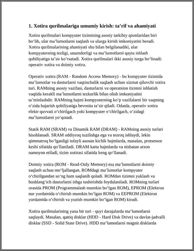 Xotira Qurilmalari 3