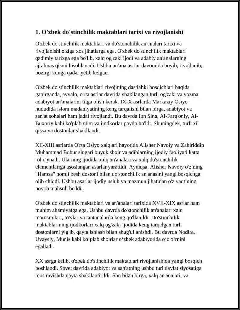 O'ZBEK DOSTINCHILIK MAKTABLARI VA DOSTONCHILIK AN'ANALARI 3