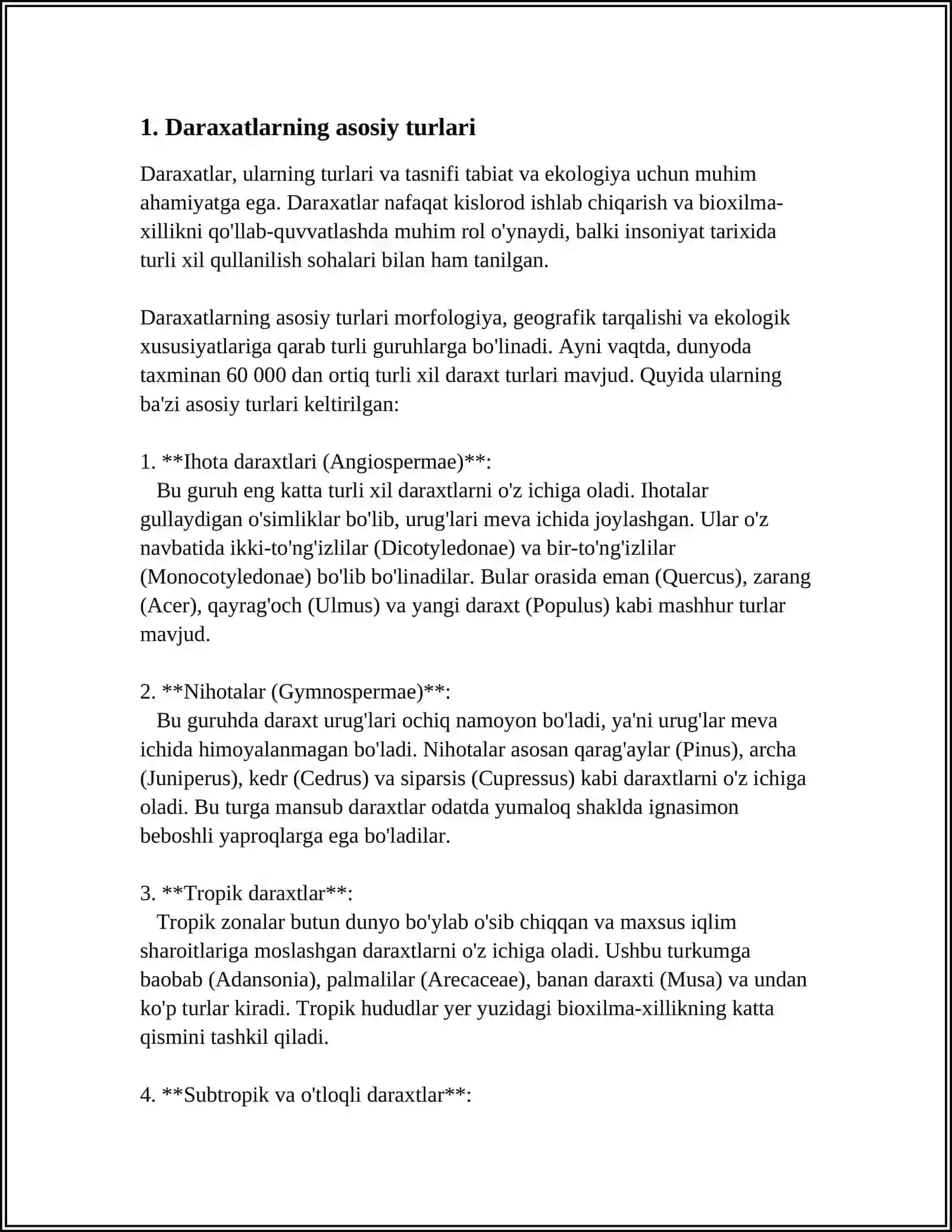 DARAXATLAR KLASSIFIKATSIYASI 3