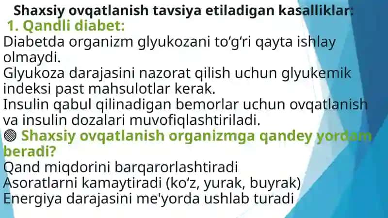 Shaxsiy ovqatlanishning adekvatligini o‘rganish va baholash 3