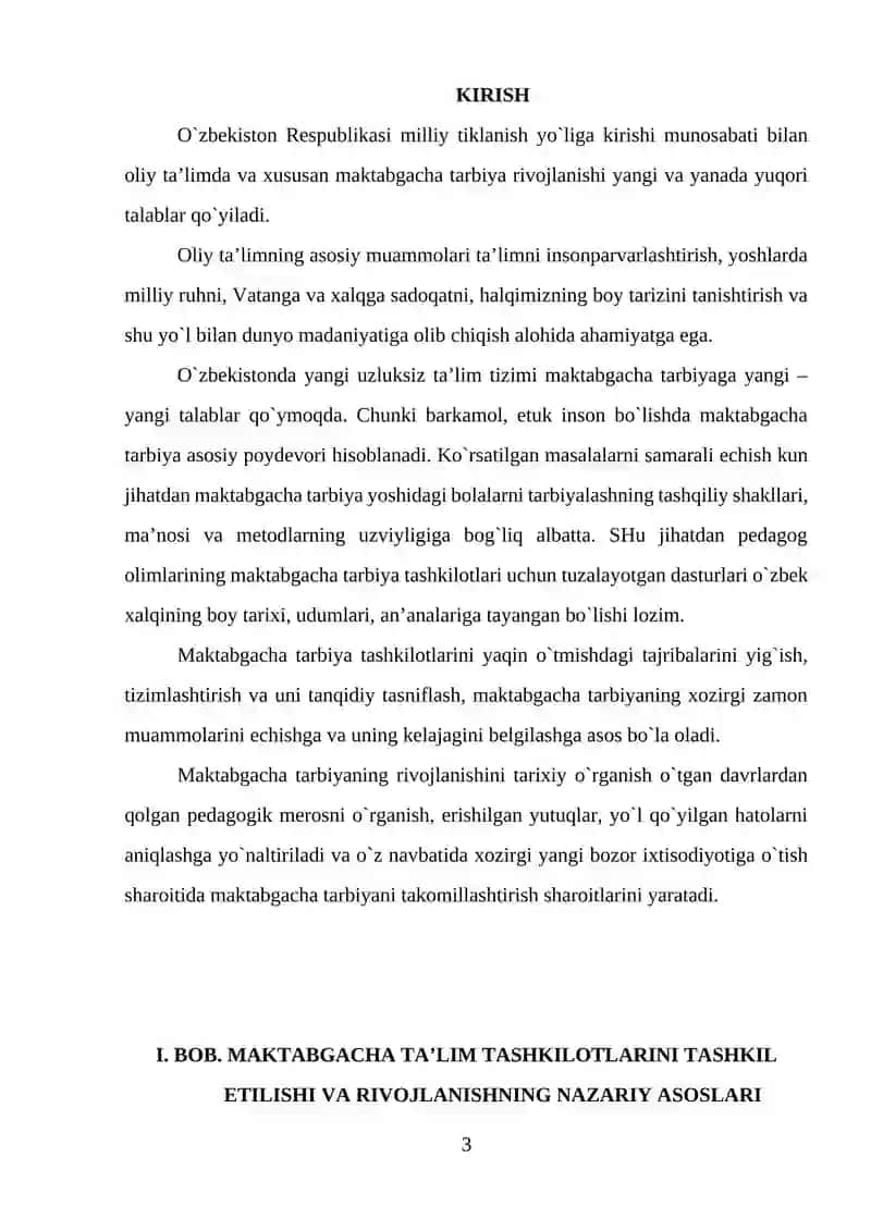 MAKTABGACHA TA’LIM: KECHA, BUGUN, ERTAGA 3