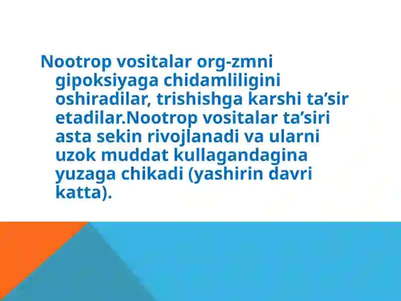 NOOTROP VOSITALAR 3