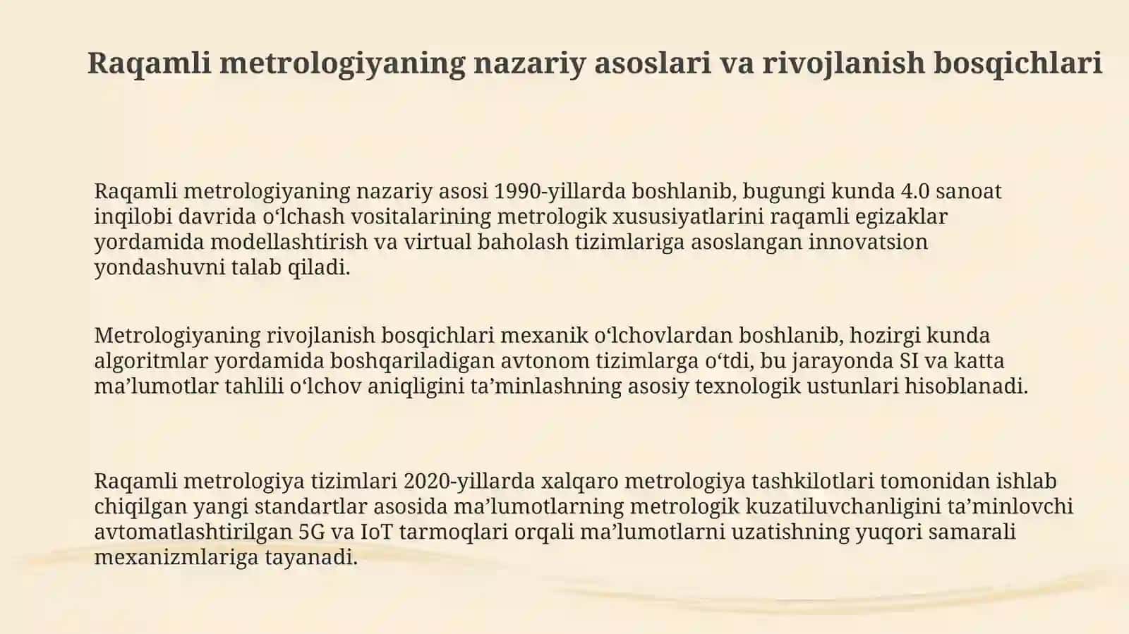 Raqamli kalibrlash va aqlli metralogik tizimlarning rivojlanishi 3