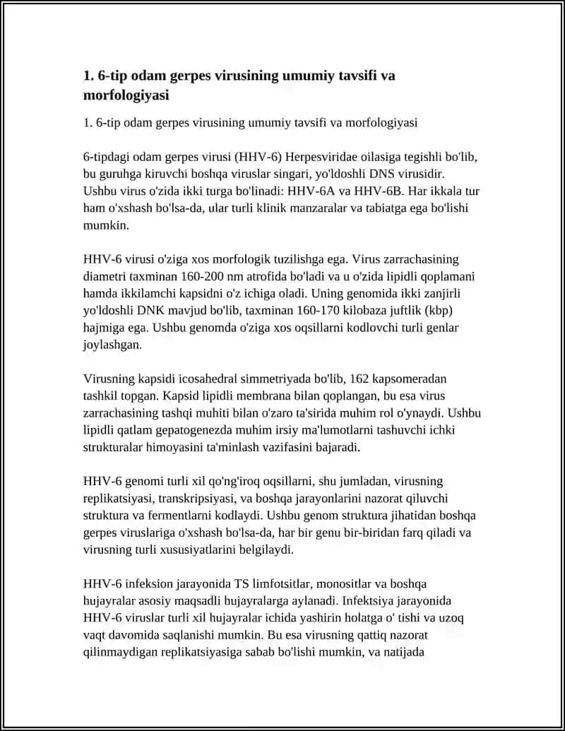 6-TIPDAGI ODAM GERPES VIRUSI QOZGATGAN INFEKSIYA 3