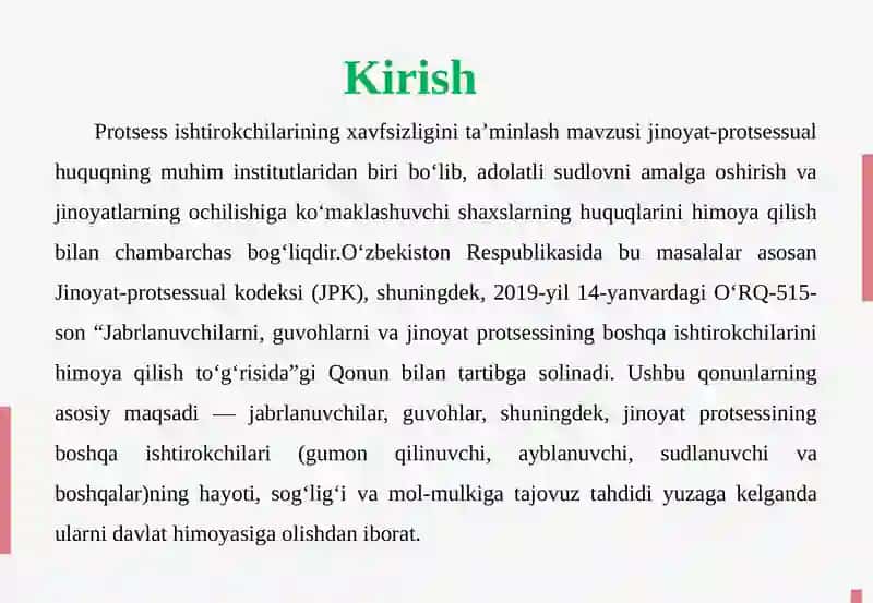Protsessishtirokchilarining xavfsizligini ta’minlash 3