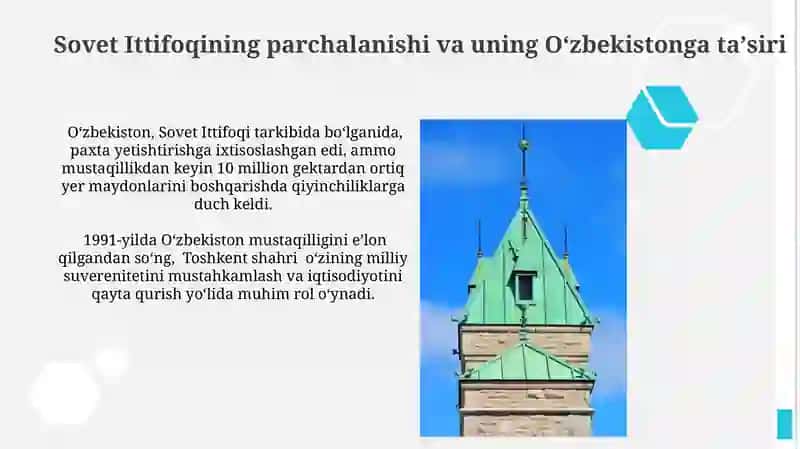 Oʻzbekiston Respublikasining Mustaqillikka Erishishining Tarixiy Sharoitlari 3
