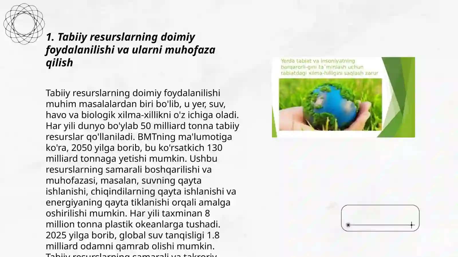 Tabiiyot va geografiya darslarining tabiatni muhofaza qilish va ekologik madaniyatni shakllantirishdagi ahamiyati 3