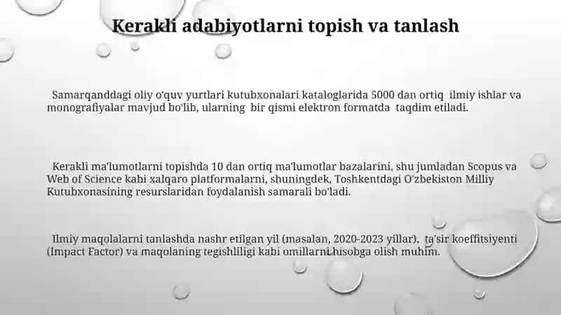 Ilmiy tadqiqot va nashrlarda bibliografiya vositalarining ahamiyati 3