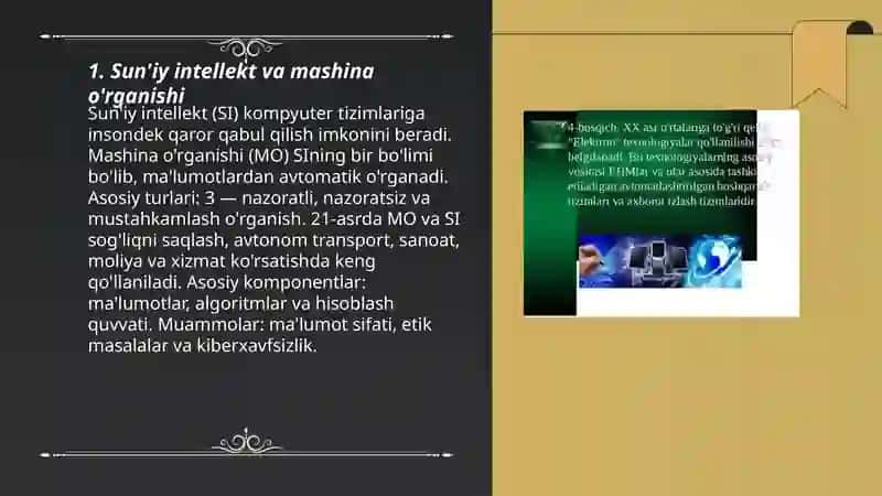 Sun'iy intellekt va mashina o'rganishi 3