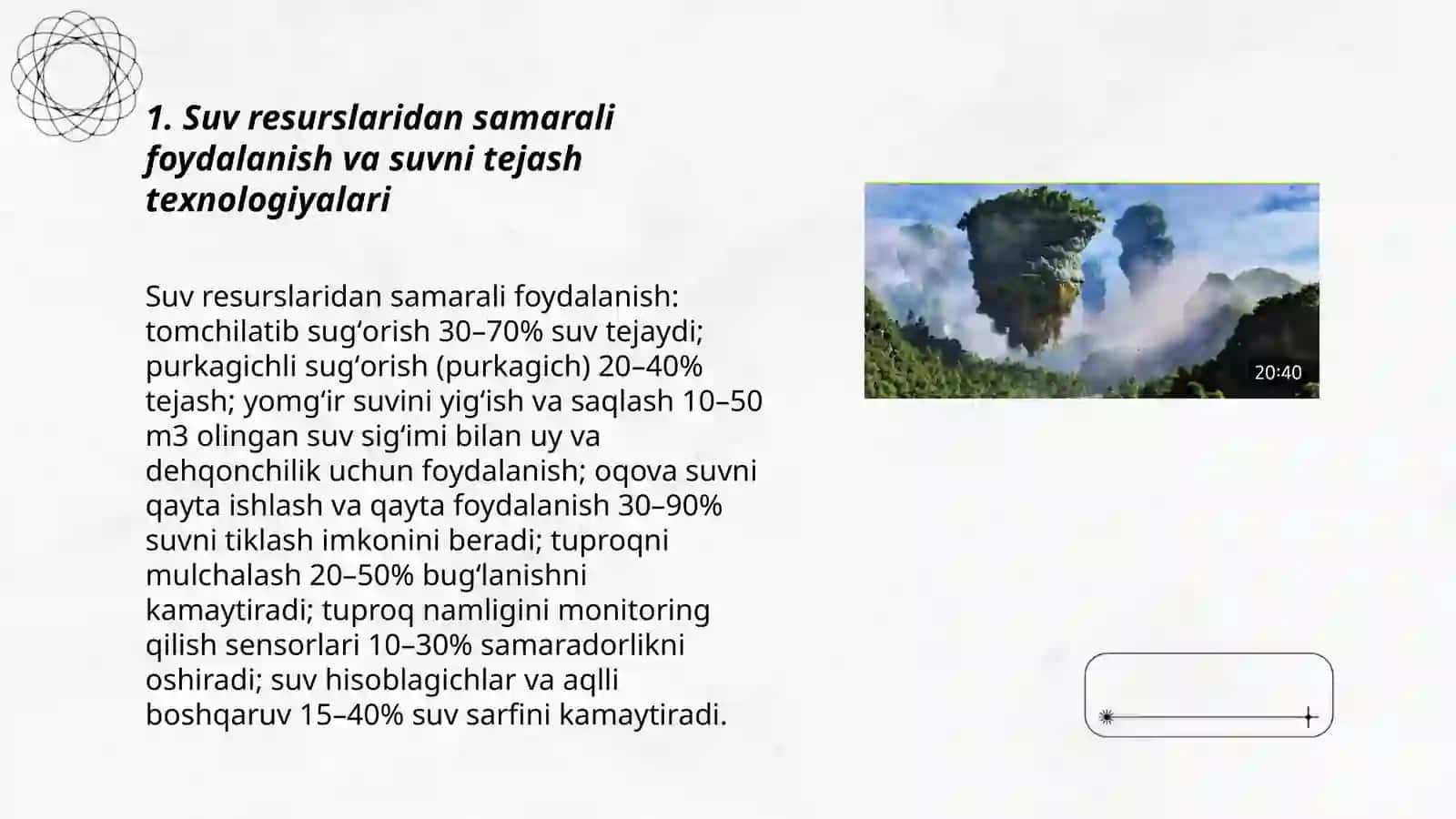 Tabiiy resurslardan oqilona foydalanish yoʻllari 3