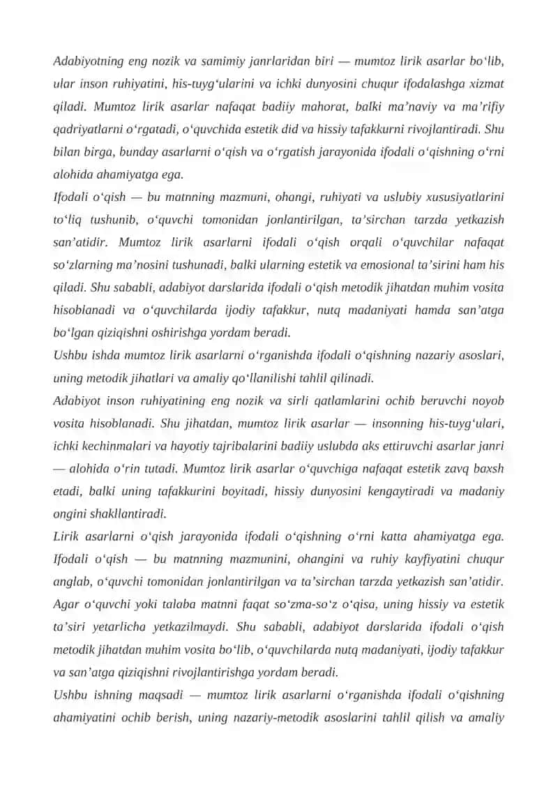 Mumtoz lirik asarlarni oʻrganishda ifodali oʻqishning oʻrni va ahamiyati 3