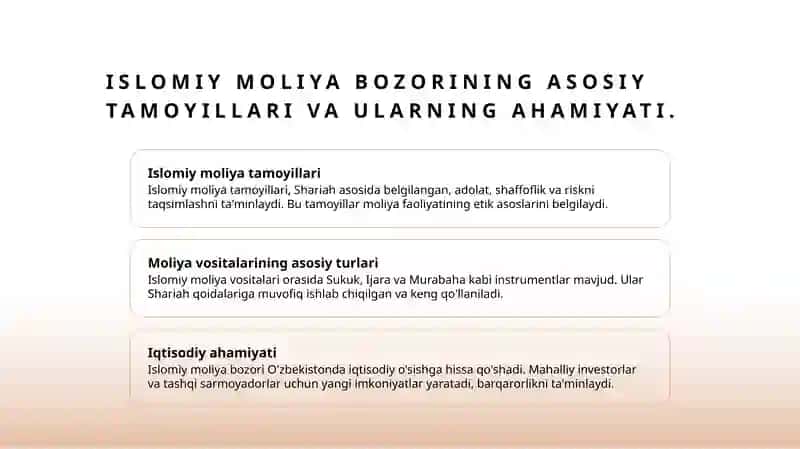 Islomiy moliya bozori 3