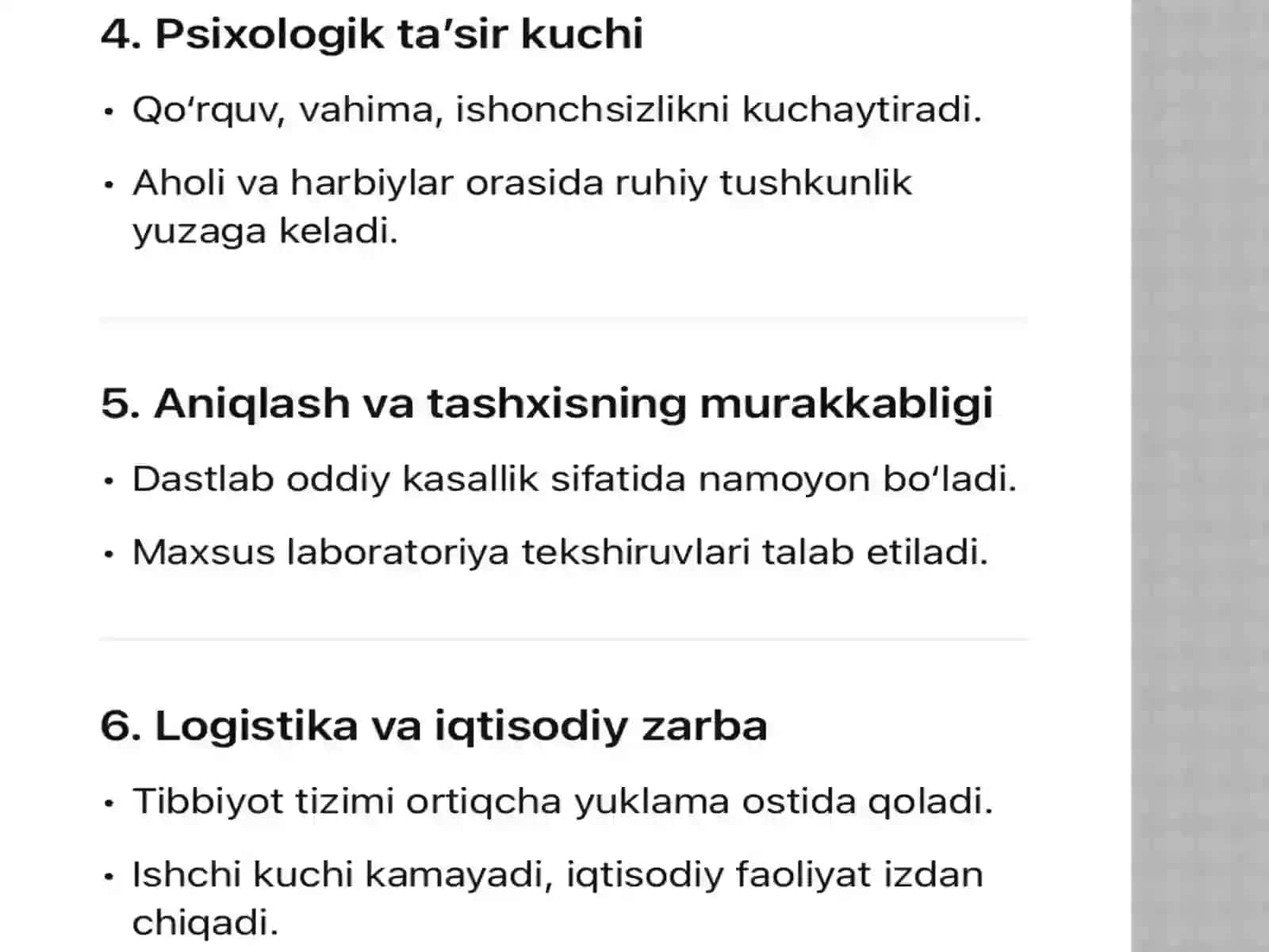 Bakteriologik qurolning jangovor jihatlari va tavsifi.Bakterial retsepturalar,ularni guruhlash,qollash usullari va yetkazish vositalari 3