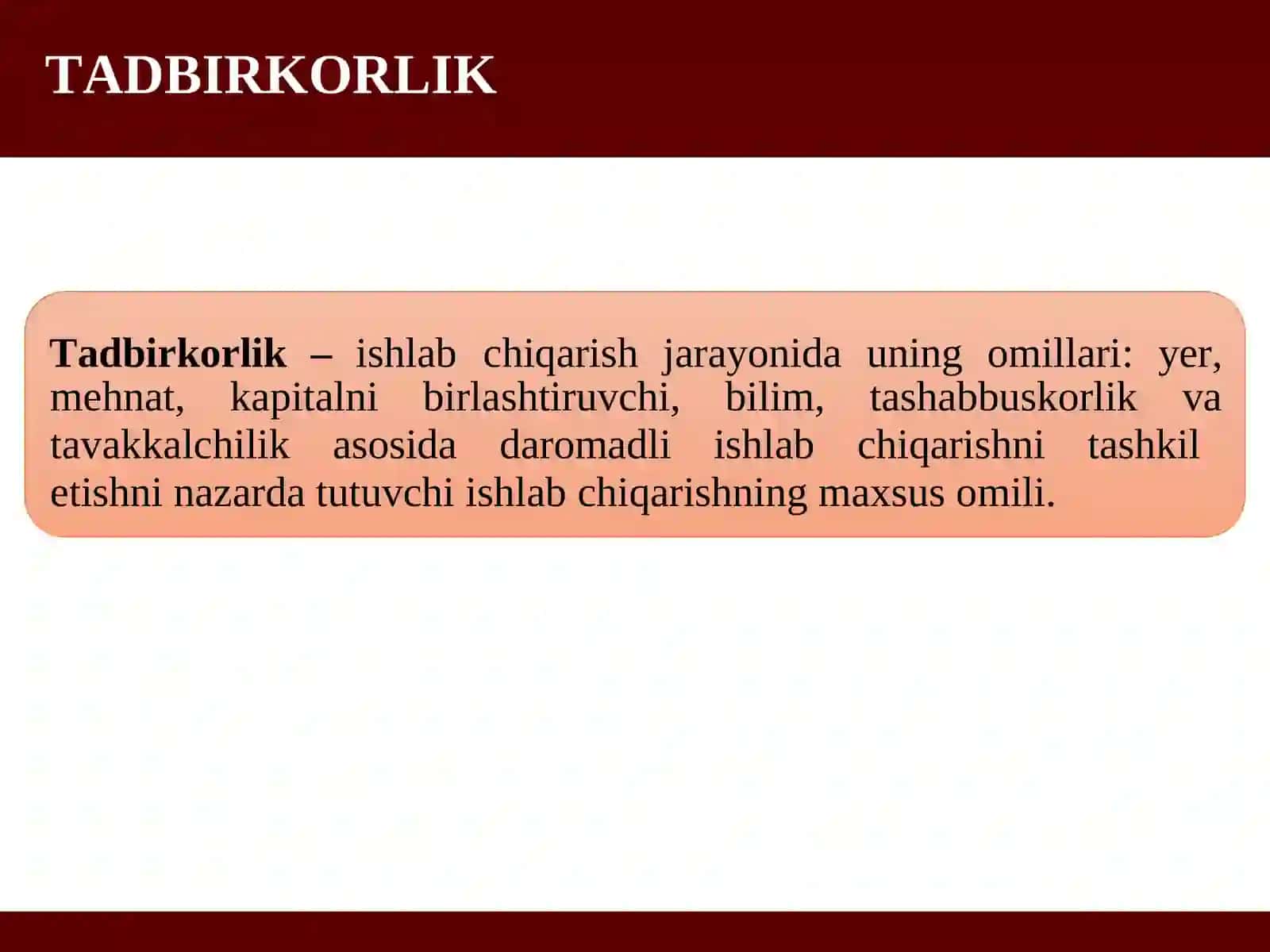 FIRMA VA ULARNING TASHKILIY IQTISODIY ASOSLARI 3