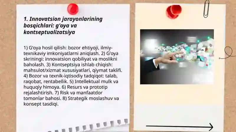 Jaxon iqtisodiyotida innovatsion jarayonlarning bosqichlari va modellari 3