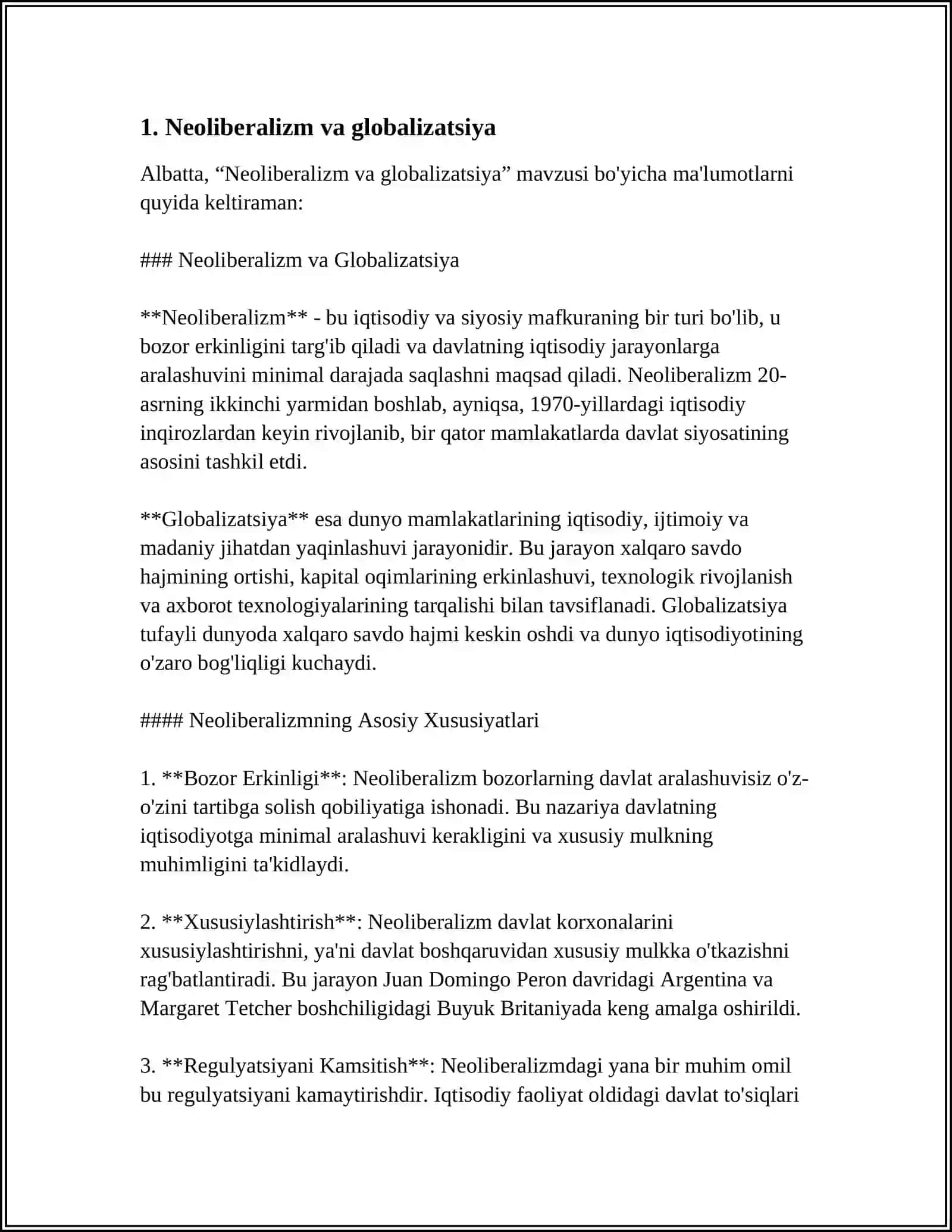 NEOLIBERALIZM TA'LIMOTINING JORIY AHAMIYATI 3
