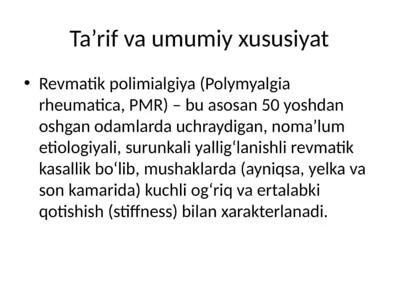 Revmatik polimialgiya 3