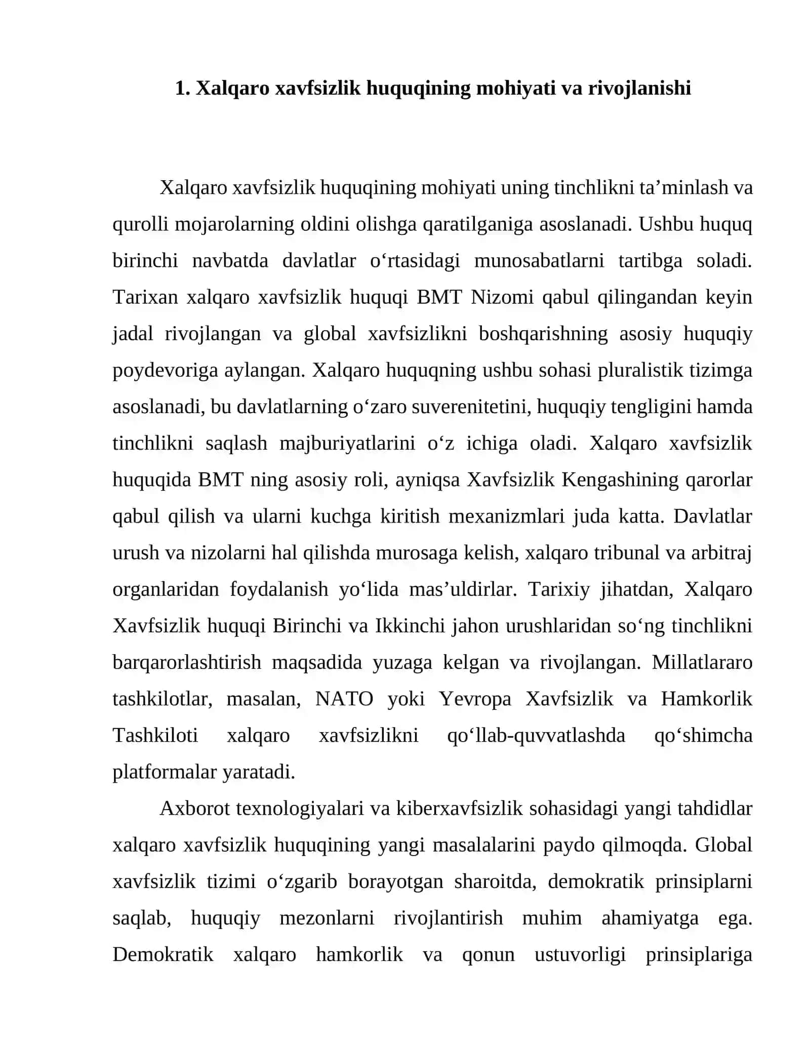 Xalqaro xavfsizlik huquqi 3
