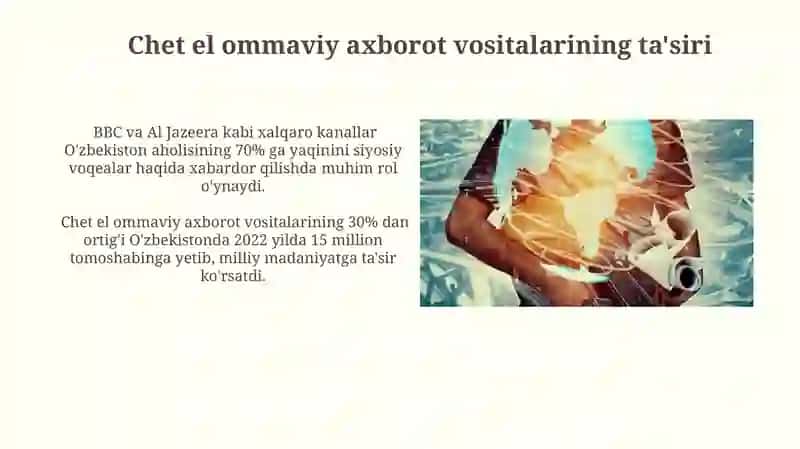 Chet el ommaviy axborot vositalarining ta'siri 3