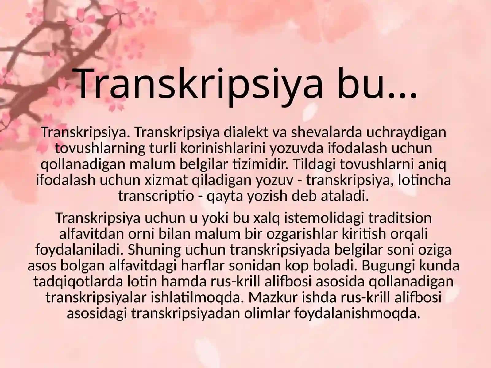 Turkiy tillar va lahjalarni o‘rganishda rus turkologlari tomonidan qo‘llanilgan transkripsiyalar 3