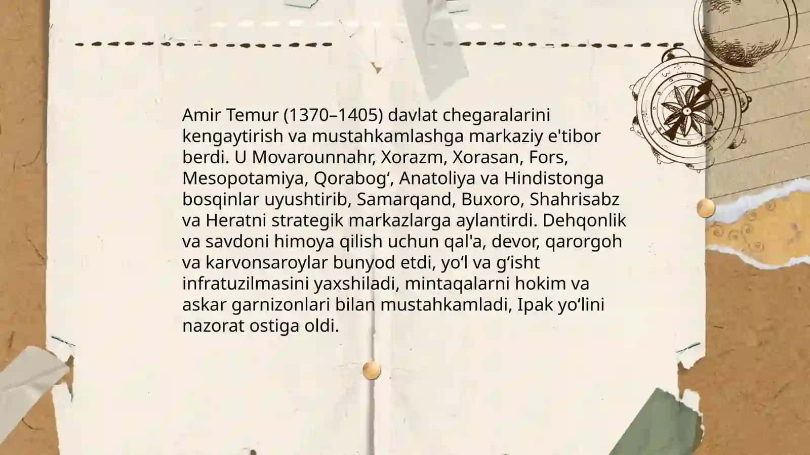 Amir Temurning davlat chegaralarini kengaytirish va mustahkamlash siyosati 3