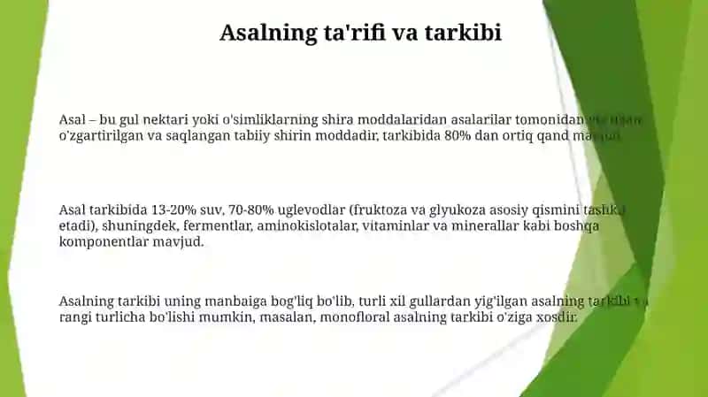 Asal ta'rifi va uning xossalari 3