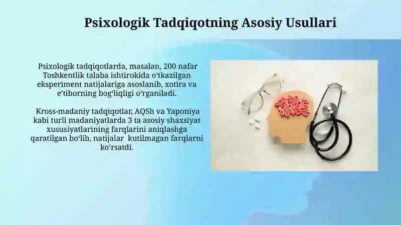 Psixologik Tadqiqotning Asosiy Usullari 3