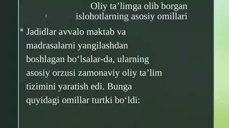 jadidchilikda zamonaviy dunyoviy oliy talim 3
